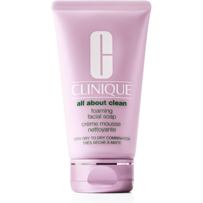 Clinique All About Clean Foaming Face Soap With Hyaluronic Acid + Glycerin For Very Dry T Clinique All About Clean Foaming Face Soap With Hyaluronic Acid + Glycerin For Very Dry T