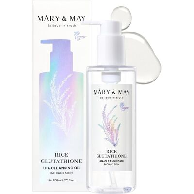 Mary&may Rice Glutathione Lha Cleansing Oil - Deep Pore Cleansing, Blackhead & Mary&may Rice Glutathione Lha Cleansing Oil - Deep Pore Cleansing, Blackhead &