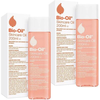 Bio-Oil Bio Skincare For Specialist Scars Stretch Marks Acne Uneven Skin Pack 2 X 200ml Bio-Oil Bio Skincare For Specialist Scars Stretch Marks Acne Uneven Skin Pack 2 X 200ml