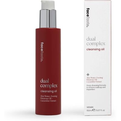 3 × Face Facts Dual Complex Cleansing Oil 150ml - Vegan 3 × Face Facts Dual Complex Cleansing Oil 150ml - Vegan