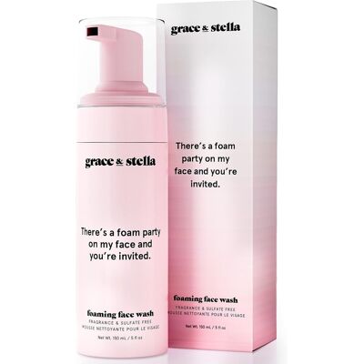 grace & Stella Award Winning Foaming Facial Cleanser (150 Ml) - Vegan Sensitive Skin Face Wash grace & Stella Award Winning Foaming Facial Cleanser (150 Ml) - Vegan Sensitive Skin Face Wash