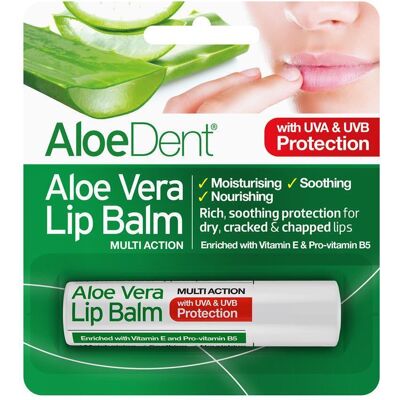 Aloedent Lip Balm With Aloe Vera, Tea Tree & Lysine 4g X 6 Pack Aloedent Lip Balm With Aloe Vera, Tea Tree & Lysine 4g X 6 Pack