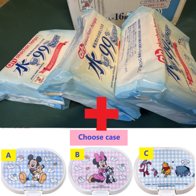 Akachan Honpo Wet Wipes 90 Sheets Made In Japan Set Of 3, 8, 1 Box(16 Packs), W/case From Jpn Akachan Honpo Wet Wipes 90 Sheets Made In Japan Set Of 3, 8, 1 Box(16 Packs), W/case From Jpn