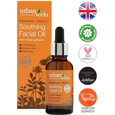 Urban Veda Soothing Facial Oil Harmonise Aggravated Skin Redness 30ml Urban Veda Soothing Facial Oil Harmonise Aggravated Skin Redness 30ml