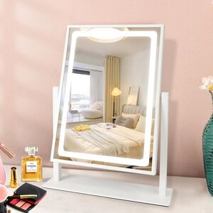 Witfamily 13.8\"X 10.2\" Hollywood Makeup Mirror,3 Color Light Modes,360 ° And Brightn Witfamily 13.8\"X 10.2\" Hollywood Makeup Mirror,3 Color Light Modes,360 ° And Brightn