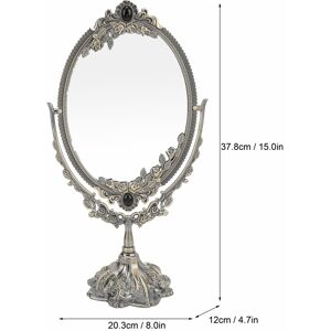 ⁺makeup Mirror Europeanstyle Metal Retro Doublesided Mirror For Bathroom Bedroom ⁺makeup Mirror Europeanstyle Metal Retro Doublesided Mirror For Bathroom Bedroom