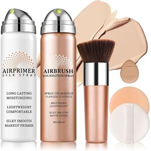 Qiufsse Magic Minerals Airbrush Foundation Spray With Face Primer,Silk Flawless Airbrus Qiufsse Magic Minerals Airbrush Foundation Spray With Face Primer,Silk Flawless Airbrus
