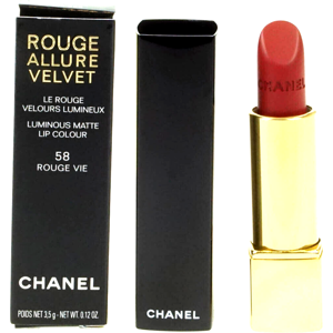 Chanel Rouge Allure Velvet Luminous Matte Lip Colour 3.5g 58 Rouge Vie New Chanel Rouge Allure Velvet Luminous Matte Lip Colour 3.5g 58 Rouge Vie New