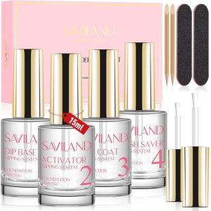 Does Not Apply Dip Powder Liquid Set 15ml: 10pcs With Foundation Gel/ Top Coat/ Activator/ Brus Does Not Apply Dip Powder Liquid Set 15ml: 10pcs With Foundation Gel/ Top Coat/ Activator/ Brus