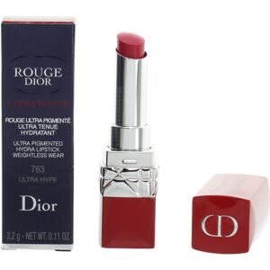Christian Dior Red Lipstick Rouge Ultra Pigmented Hydra Lip Colour 763 Ultra Hype - New Christian Dior Red Lipstick Rouge Ultra Pigmented Hydra Lip Colour 763 Ultra Hype - New