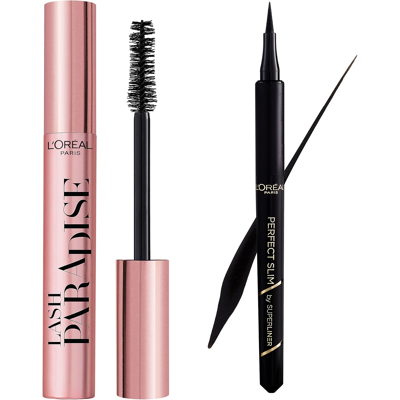 L'Oreal Paris L'Oréal Paris Lash & Eyeliner Duo Set, Lash Paradise Volume Mascara & Perfect Sl L'Oreal Paris L'Oréal Paris Lash & Eyeliner Duo Set, Lash Paradise Volume Mascara & Perfect Sl