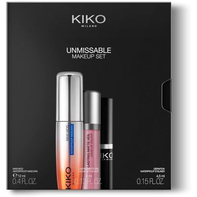 Kiko Milano Unmissable Makeup Set, Make-Up Kit With A Mascara, Waterproof Eyeli Kiko Milano Unmissable Makeup Set, Make-Up Kit With A Mascara, Waterproof Eyeli