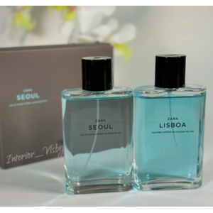 Zara Mens Seoul 100ml + Lisboa 100ml Duo Set Eau De Toilette Edt Fragrance New Zara Mens Seoul 100ml + Lisboa 100ml Duo Set Eau De Toilette Edt Fragrance New