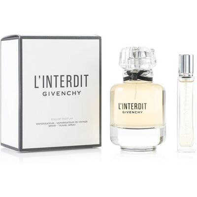 Givenchy L'Interdit Eau De Parfum 80ml Spray + 12.5ml Gift Set New Givenchy L'Interdit Eau De Parfum 80ml Spray + 12.5ml Gift Set New