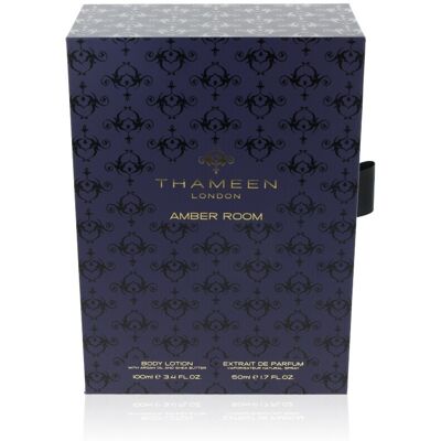 Thameen Amber Room Giftset - Edp 50ml + Body Lotion 100ml - Unisex - Free P&p Thameen Amber Room Giftset - Edp 50ml + Body Lotion 100ml - Unisex - Free P&p