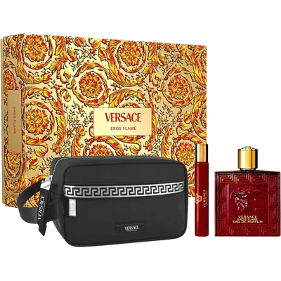 Versace Eros Flame - 100ml Eau de Parfum, Travel Spray, Toiletry Bag - Fragrance for Men Versace Eros Flame - 100ml Eau de Parfum, Travel Spray, Toiletry Bag - Fragrance for Men