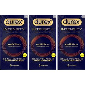 Durex Intensity Premium Latex-Free Condoms 5s Pack 3 Durex Intensity Premium Latex-Free Condoms 5s Pack 3
