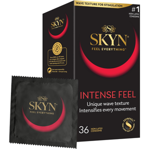 Does Not Apply Skyn Intense Feel Condoms 36 Pack – Thin, Ribbed & Dotted, Latex Free 53mm Does Not Apply Skyn Intense Feel Condoms 36 Pack – Thin, Ribbed & Dotted, Latex Free 53mm