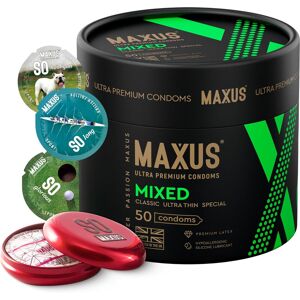 Care+ Mixed, 50 Lubricated Condoms For Men: Ultra-Thin, Classic, Dotted & Ribbed, Regu Care+ Mixed, 50 Lubricated Condoms For Men: Ultra-Thin, Classic, Dotted & Ribbed, Regu