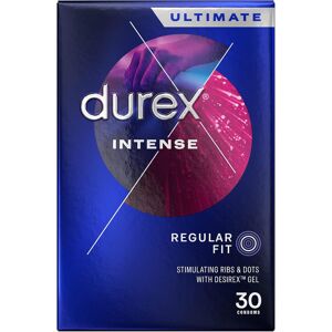 Care+ Intense Condoms, Regular Fit, 30s, Easy On Shape, Dotted And Ribbed Care+ Intense Condoms, Regular Fit, 30s, Easy On Shape, Dotted And Ribbed