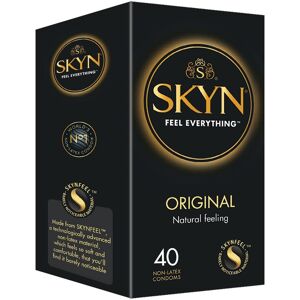 Skyn Original Condoms Pack Of 40 Skynfeel Latex Free Condoms For Men, Regular S Skyn Original Condoms Pack Of 40 Skynfeel Latex Free Condoms For Men, Regular S