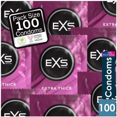 EXS Extra Thick Vegan Condoms - 100 Pack EXS Extra Thick Vegan Condoms - 100 Pack