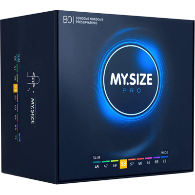 My Size Pro 53 Mm Condoms Regular Size Classic Thin Box 80 My Size Pro 53 Mm Condoms Regular Size Classic Thin Box 80