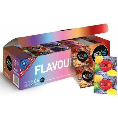 100 Exs Mixed Flavoured Condoms Hot Chocolate, Strawberry, Cola & Bubblegum Uk 100 Exs Mixed Flavoured Condoms Hot Chocolate, Strawberry, Cola & Bubblegum Uk