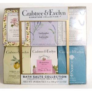Crabtree & Evelyn Signature Collection Bath Salts Collection 6 X 100g Crabtree & Evelyn Signature Collection Bath Salts Collection 6 X 100g