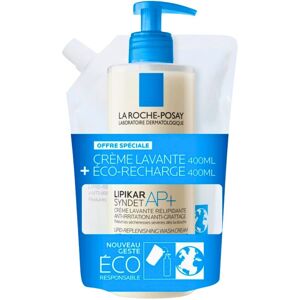 La Roche-Posay Lipikar Syndet Ap+ 400ml + Eco-Refill 400ml La Roche-Posay Lipikar Syndet Ap+ 400ml + Eco-Refill 400ml