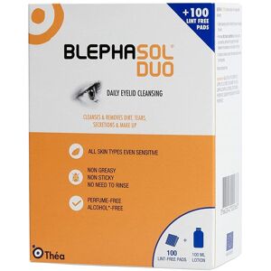 Thea 2 X Blephasol Duo Eyelid Hygiene Lotion 100ml + 100 Lint-Free Pads Thea 2 X Blephasol Duo Eyelid Hygiene Lotion 100ml + 100 Lint-Free Pads