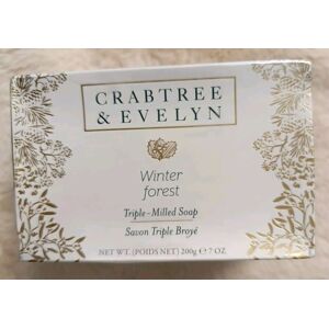 Crabtree & Evelyn Winter Forest Set Of 2x 200g Soap Bars Triple Milled Boxed New Crabtree & Evelyn Winter Forest Set Of 2x 200g Soap Bars Triple Milled Boxed New