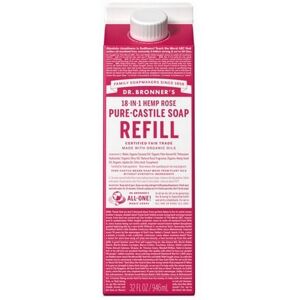 Dr. Bronner's Rose Liquid Soap Refill - Liquid Soap Dr. Bronner's Rose Liquid Soap Refill - Liquid Soap