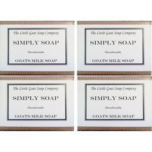 The Little Goat Soap Company 4 X Simply Goats Milk Soap. Unscented 100g. Sensitive Skin. Eczema, Psoriasis, The Little Goat Soap Company 4 X Simply Goats Milk Soap. Unscented 100g. Sensitive Skin. Eczema, Psoriasis,