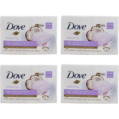 Unilever Dove Relaxing Bar Soap - Coconut Milk & Jasmine - 90g Unilever Dove Relaxing Bar Soap - Coconut Milk & Jasmine - 90g