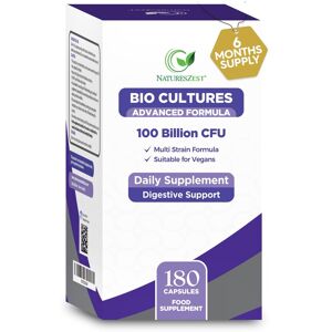 Natures Zest Probiotics 100 Billion Cfu With Prebiotics Supplement - Bio Cultures Complex Natures Zest Probiotics 100 Billion Cfu With Prebiotics Supplement - Bio Cultures Complex