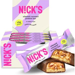 N!Ck'S Nicks Keto Protein Bar Almond Caramel, 13 G Protein, 201 Calories, Low Carb Cho N!Ck'S Nicks Keto Protein Bar Almond Caramel, 13 G Protein, 201 Calories, Low Carb Cho