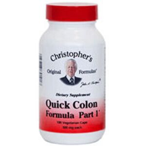 Christopher's Original Formulas Quick Colon Formula Part 1 - 485 mg - Dietary Supplement Christopher's Original Formulas Quick Colon Formula Part 1 - 485 mg - Dietary Supplement