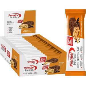 Premier Protein High Protein Bar Chocolate Caramel 16x40g - High Protein Low Su Premier Protein High Protein Bar Chocolate Caramel 16x40g - High Protein Low Su