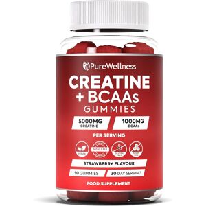 Purewellness Creatine And Bcaa Gummies - 5000mg Creatine Monohydrate, 1000mg Bc Purewellness Creatine And Bcaa Gummies - 5000mg Creatine Monohydrate, 1000mg Bc