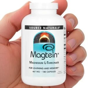 Source Naturals, Magtein, Magnesium L-Threonate, 180 Capsules Source Naturals, Magtein, Magnesium L-Threonate, 180 Capsules