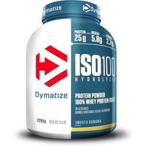 Dymatize Nutrition Dymatize Iso100 Hydrolyzed Whey Isolate Protein 2264g 100% Premium Banana Powder Dymatize Nutrition Dymatize Iso100 Hydrolyzed Whey Isolate Protein 2264g 100% Premium Banana Powder