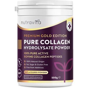 Nutravita Collagen Powder 500g - Premium Gold Standard Bovine- 50 Servings - Collagen Pep Nutravita Collagen Powder 500g - Premium Gold Standard Bovine- 50 Servings - Collagen Pep