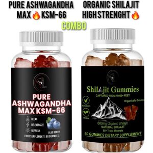 Supplement City Shilajit Gummies + Ashwagandha - Energy Support & Brain Health Organic Berry Fla Supplement City Shilajit Gummies + Ashwagandha - Energy Support & Brain Health Organic Berry Fla