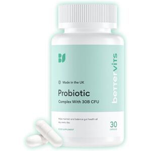 Bettervits Probiotic Complex 30b Cfu Gut Health Digestion Bloating Ib Bettervits Probiotic Complex 30b Cfu Gut Health Digestion Bloating Ib