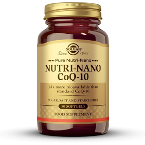 Solgar Nutri-Nano Coq-10 3.1x Softgels - Pack Of 50 - For Over 50s - Helps Reduc Solgar Nutri-Nano Coq-10 3.1x Softgels - Pack Of 50 - For Over 50s - Helps Reduc