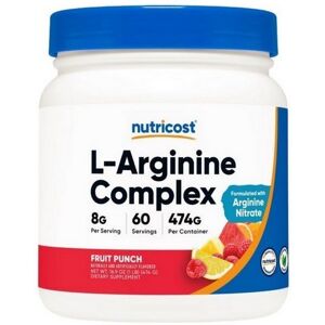 Nutricost L-Arginine Complex Powder Fruit Punch 60 Servings Nutricost L-Arginine Complex Powder Fruit Punch 60 Servings