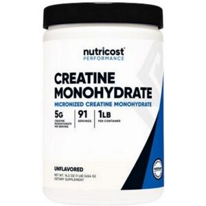 Nutricost Creatine Monohydrate Powder Unflavored 1 Lb Nutricost Creatine Monohydrate Powder Unflavored 1 Lb
