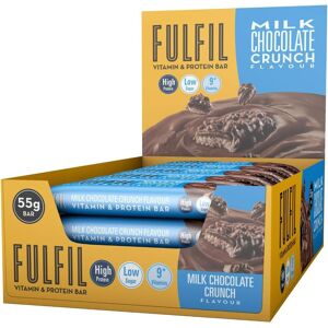 fulfil Fulfil Vitamin And Protein Bars (15 X 55 G Bars), Milk Chocolate Crunch Flavour fulfil Fulfil Vitamin And Protein Bars (15 X 55 G Bars), Milk Chocolate Crunch Flavour