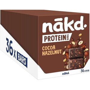 Nakd Cocoa Hazelnut Protein Bar - Vegan - Gluten Free - Healthy Snack, 45g Pack Nakd Cocoa Hazelnut Protein Bar - Vegan - Gluten Free - Healthy Snack, 45g Pack